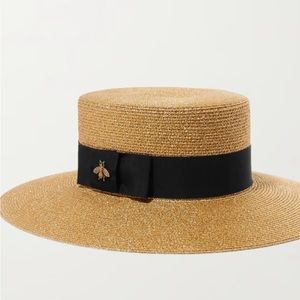 Fashionable boater hat